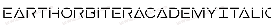 EarthOrbiterAcademyItalic-2aJo字体转换