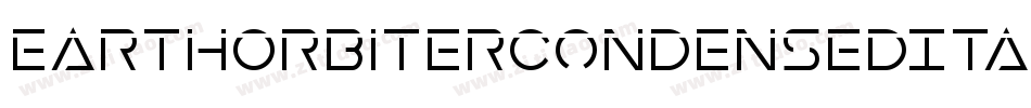 EarthOrbiterCondensedItalic-1WJ0字体转换