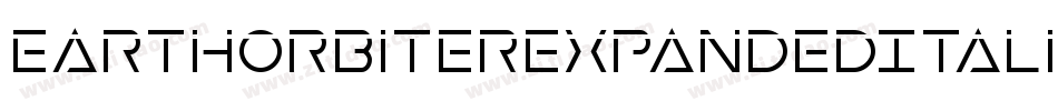 EarthOrbiterExpandedItalic-MPep字体转换
