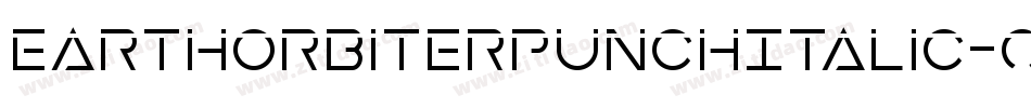 EarthOrbiterPunchItalic-ozaq字体转换
