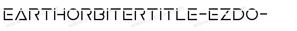 EarthOrbiterTitle-ezdO字体转换