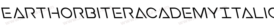 EarthOrbiterAcademyItalic-2aJo字体转换