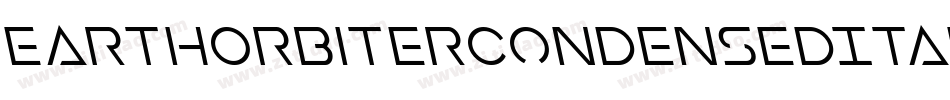 EarthOrbiterCondensedItalic-1WJ0字体转换