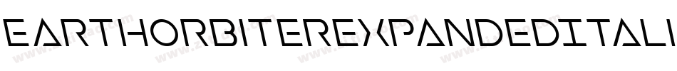 EarthOrbiterExpandedItalic-MPep字体转换