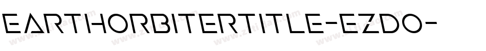 EarthOrbiterTitle-ezdO字体转换