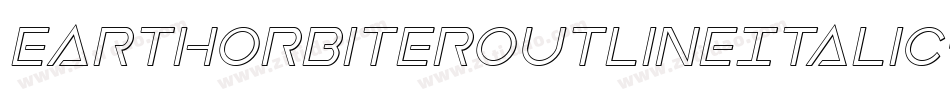 EarthOrbiterOutlineItalic-XO12字体转换