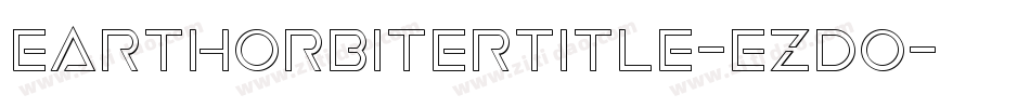 EarthOrbiterTitle-ezdO字体转换