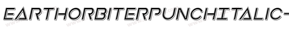 EarthOrbiterPunchItalic-ozaq字体转换