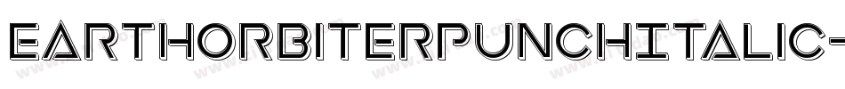 EarthOrbiterPunchItalic-ozaq字体转换