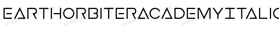 EarthOrbiterAcademyItalic-2aJo字体转换