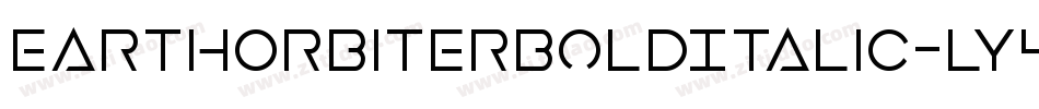 EarthOrbiterBoldItalic-ly4D字体转换