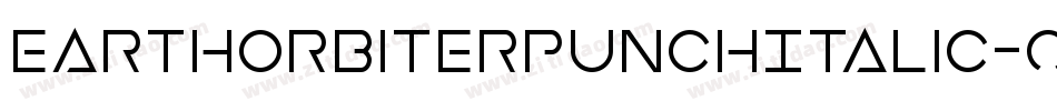 EarthOrbiterPunchItalic-ozaq字体转换