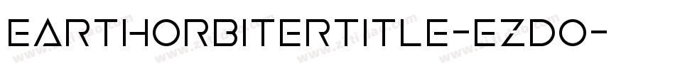 EarthOrbiterTitle-ezdO字体转换