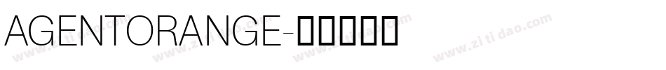 AGENTORANGE字体转换