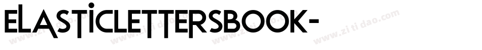 ElasticLettersBook字体转换