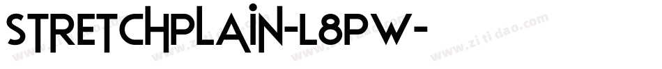 StretchPlain-L8PW字体转换