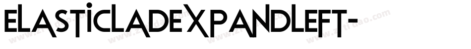 elasticladexpandleft字体转换