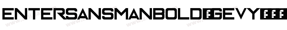 EnterSansmanBold-gEVY字体转换