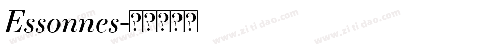 Essonnes字体转换