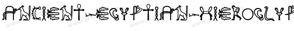 Ancient-Egyptian-Hieroglyphs字体转换