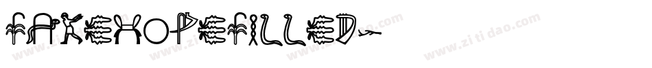 FakeHopeFilled字体转换