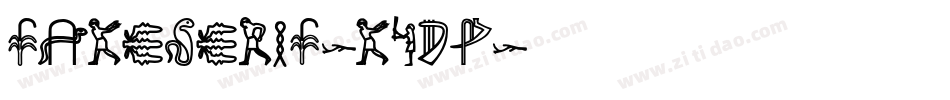 FakeSerif-K4dp字体转换