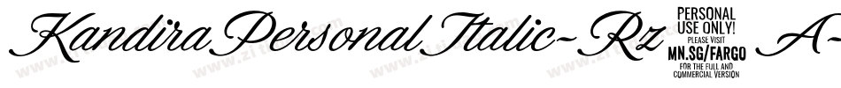 KandiraPersonalItalic-Rz7A字体转换