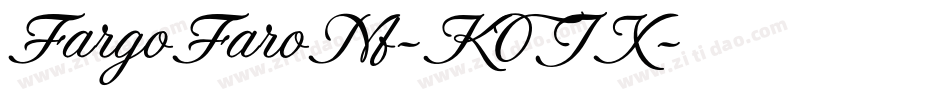 FargoFaroNf-KOJX字体转换