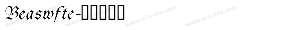 Beaswfte字体转换