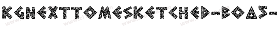 KgNextToMeSketched-BOA5字体转换