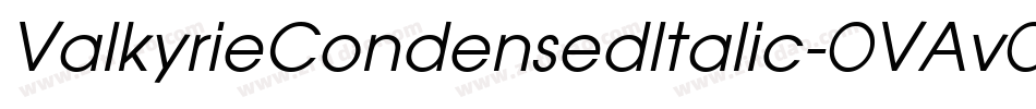 ValkyrieCondensedItalic-OVAvO字体转换