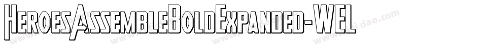 HeroesAssembleBoldExpanded-WELO字体转换