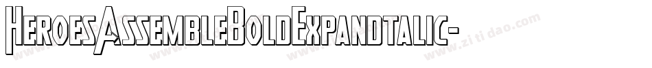 HeroesAssembleBoldExpandtalic-qEn1字体转换