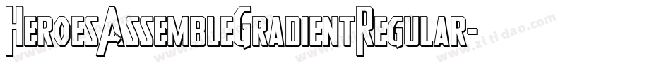 HeroesAssembleGradientRegular-7x0B字体转换