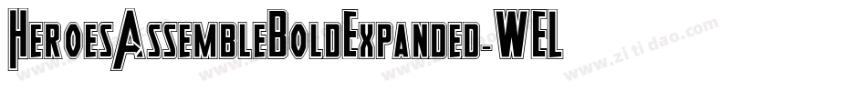 HeroesAssembleBoldExpanded-WELO字体转换