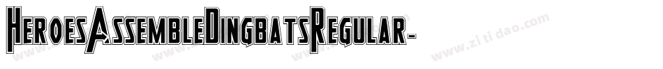 HeroesAssembleDingbatsRegular-4O44字体转换