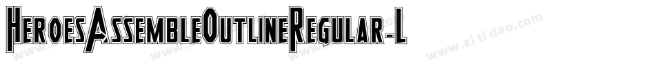 HeroesAssembleOutlineRegular-LdqE字体转换