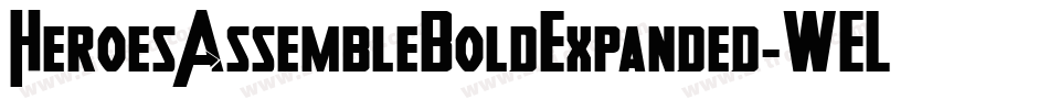 HeroesAssembleBoldExpanded-WELO字体转换