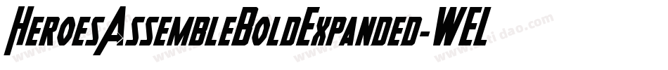 HeroesAssembleBoldExpanded-WELO字体转换