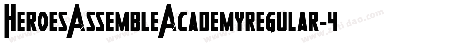 HeroesAssembleAcademyregular-4OjW字体转换
