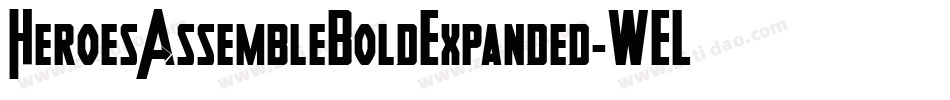 HeroesAssembleBoldExpanded-WELO字体转换