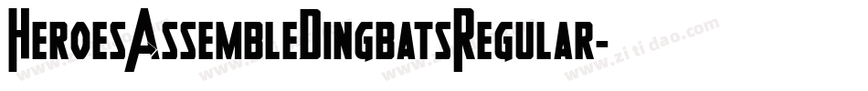 HeroesAssembleDingbatsRegular-P6Zm字体转换