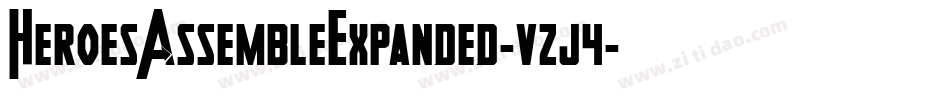 HeroesAssembleExpanded-vzj4字体转换