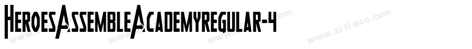 HeroesAssembleAcademyregular-4OjW字体转换