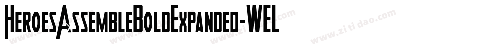 HeroesAssembleBoldExpanded-WELO字体转换