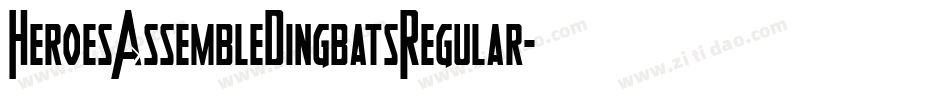 HeroesAssembleDingbatsRegular-4O44字体转换