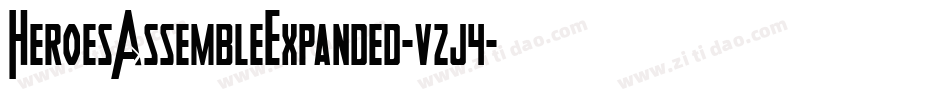 HeroesAssembleExpanded-vzj4字体转换