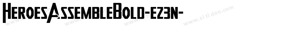 HeroesAssembleBold-ez3n字体转换