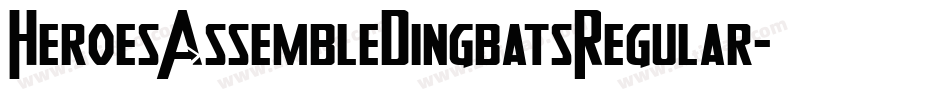HeroesAssembleDingbatsRegular-4O44字体转换