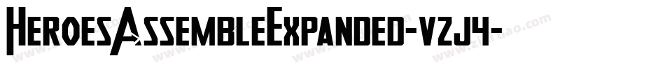 HeroesAssembleExpanded-vzj4字体转换